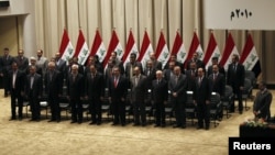 تشكيلة الحكومة العراقية لحظة التصويت عليها في مجلس النواب 21/12/2010