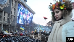 Протестующие на Евромайдане