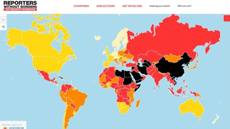 «Լրագրողներ առանց սահմանների» կազմակերպությունը մտահոգված է Հայաստանում մամուլի ազատության վիճակով 