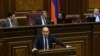 Armenia - Opposition leader Nikol Pashinian speaks in the parliament during a debate on tax cuts demanded by his Yelk alliance, 16 February 2018.