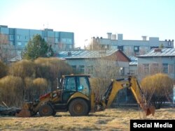 Начало стройки, апрель. Фото сообщества "Сквер Ярославская 34"