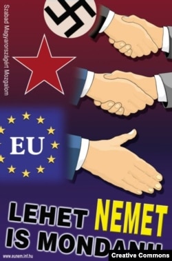 "Стоит сказать НЕТ!" Антиевропейский агитационный плакат венгерских националистов