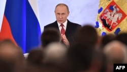 Президент Путин жылдык кайрылуу жасап жатат, 1.12.2016