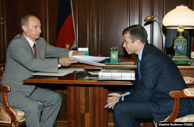 Владимир Путин и губернатор Чукотки Роман Абрамович, 2005 год