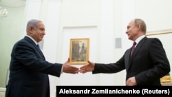 Биньямин Нетаньяху жана Владимир Путин Кремлде, Москва, 2019-жыл. 