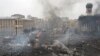 Ukraine -- A general view of Independence Square during on-going anti-government protests in downtown Kyiv, 19 February 2014. 