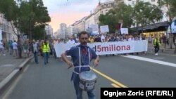 Протест „Еден од пет милиони“ во Белград