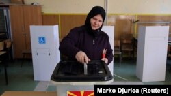 Голосование в Македонии.