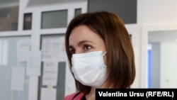Președinta Maia Sandu în studioul Europei Libere, 26 iunie 2021.