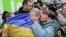 Ukraine - freed Ukrainian prisoners returning home after prisoner exchange - screen grab