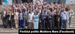 Imagine de la evenimentul de lansare în campania electorală a partidului „Moldova Mare”, septembrie 2025.