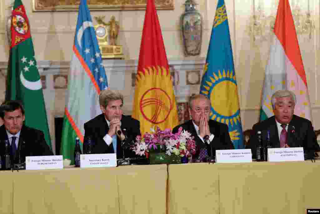 Встреча государственного секретаря США Джона Керри в Вашингтоне с министрами иностранных дел пяти стран Центральной Азии, 3 августа 2016