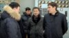 Kyrgyz Prime Minister Sapar Isakov (right) visited the power station on January 27 to assess the situation.