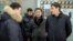 Kyrgyz Prime Minister Sapar Isakov (right) visited the power station on January 27 to assess the situation.