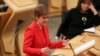 Šefica škotske vlade Nikola Stardžon u obraćanju parlamentu u Edinburgu, 19. januar 2021. 