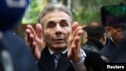 Founder of the Georgian Dream party Bidzina Ivanishvili leaves a polling station after casting his vote in parliamentary elections in Tbilisi, Georgia October 26, 2024.