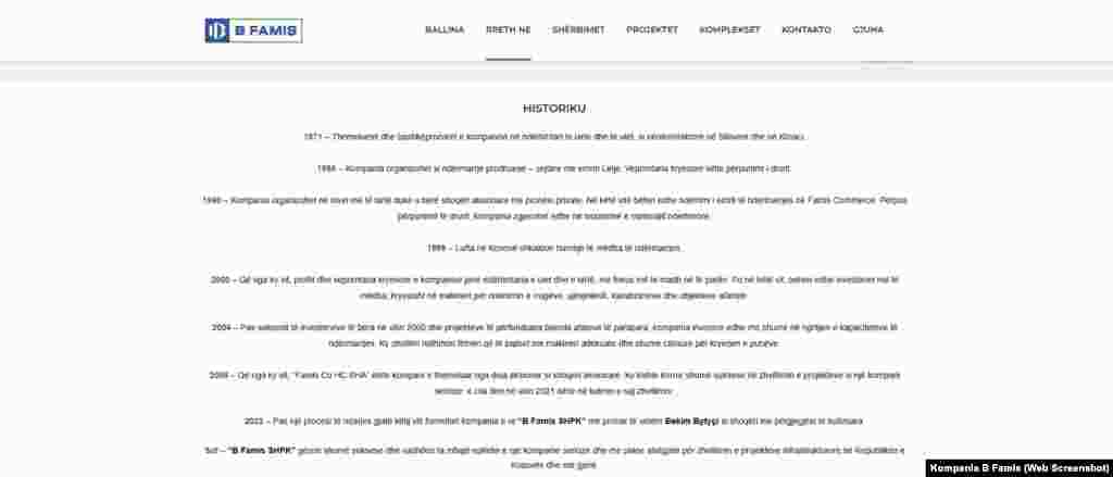 Dhe pasi ndarjes dhe krijimit të kompanisë "B Famis". 