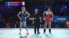 Айпери Медет кызы кыз-келиндер күрөшү боюнча дүйнө чемпионатынын чемпионатынын чейрек финалында. 5-октябрь,2021-ж.