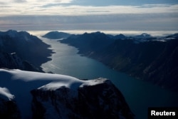 Фиорд в западната част на Гренландия, 16 септември 2025 г.