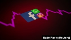 Logot e Facebook-ut, WhatsApp-it dhe Instagram-it. 
