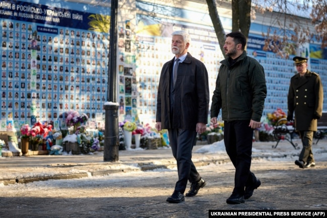 Петр Павел та Володимир Зеленський у Києві, 16 січня 2026 року