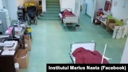 Hospitals in Romania are placing patients in hallways due to a lack of space.