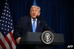 Дональд Трамп на прескоференції. Мар-а-Лаґо, штат Флорида, 28 грудня 2025 року