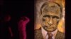 Portretul lui Putin, realizat din cartușe folosite în Donbas, operă a artistei ucrainene Daria Marcenko.
