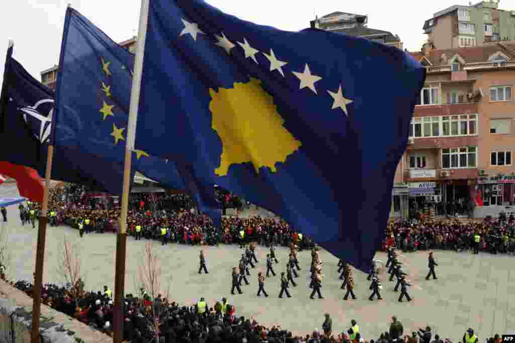 Defile Bezbednosnih snaga Kosova u Pri&scaron;tini, 17. februar 2013.