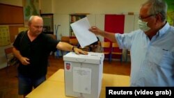 Grab: Croatia -- parliamentary elections, Zagreb, 05Jul2020 