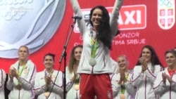 Serbian Olympians Return Home To Hero's Welcome