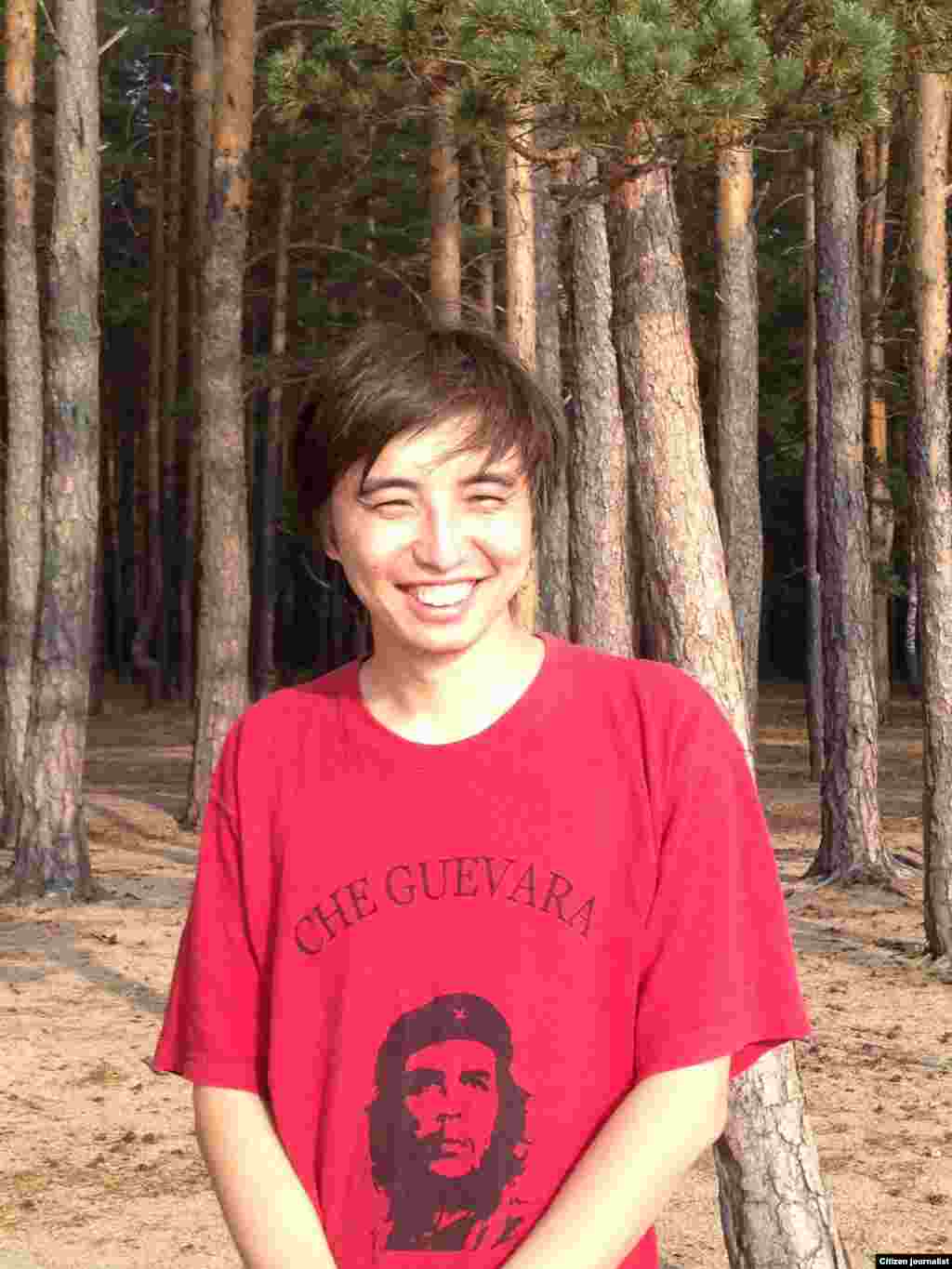 Казахстанский Че Гевара. Боровое. Тренинг правозащитников. На снимке Арман Ожаубаев. Прислал читатель Галым Агелеуов