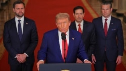АКШнын президенти Дональд Трамп аскердик учактар 2025-жылдын 21-июнунда Ирандагы ядролук объекттерге сокку ургандан кийин Ак үйдөн элге кайрылуу жасады.