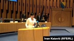 Maja Gasal Vražalica tokom zastupničkog mandata, juni 2018.