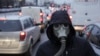 Protest față de poluarea aerului în București