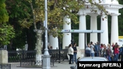 Интерактивная остановка в Севастополе на площади Нахимова