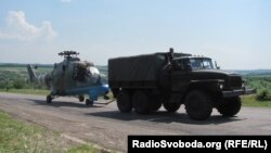 Славянск маңындағы украин әскерилері. Донецк облысы, 10 маусым 2014 жыл.