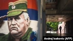 Još jedan mural sa likom osuđenog ratnog zločinca Ratka Mladića u Beogradu (8. jun 2021.)
