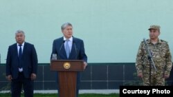 Президент Алмазбек Атамбаев Баткенде, 13.10.2017