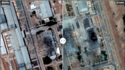 Iran nuclear facilities - before and after - screenshot