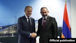 Եվրոպական խորհրդի նախագահի և Հայաստանի վարչապետի հանդիպումը Բրյուսելում, արխիվ