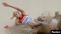 Дарья Клишина, член российской сборной по легкой атлетике.