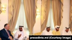 Igor Dodon la o întrevedere cu familia regală Al Qassimi în Emiratele Arabe Unite