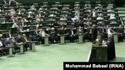 Iranian President Hassan Rouhani submitted the bill of the budget for the next Iranian calendar year to Majles. December 8th 2019. 
