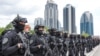 Сотрудники силовых структур Чечни в Грозном