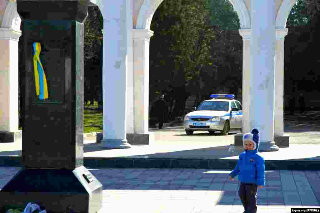Поліція уважно стежила за тим, що відбувається біля пам&#39;ятника Шевченку