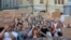 Учасники акції протесту через відставку міністра оборони України Михайла Федорова, Київ, 17 липня 2026 рок