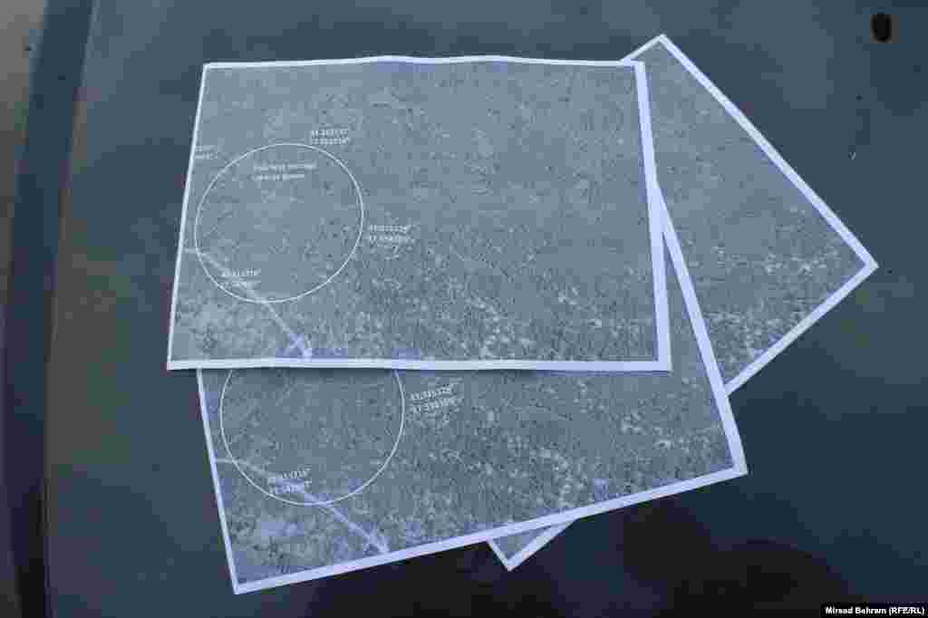 Mape potrage za dronom po povratku na Zemlju 
