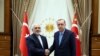 File Photo Turkey - Turkish President Tayyip Erdogan meets with Iranian Foreign Minister Mohammad Javad Zarif in Ankara, Turkey, May 7, 2017. 