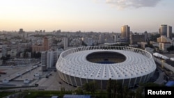 Kyiv's recently renovated Olympic Stadium